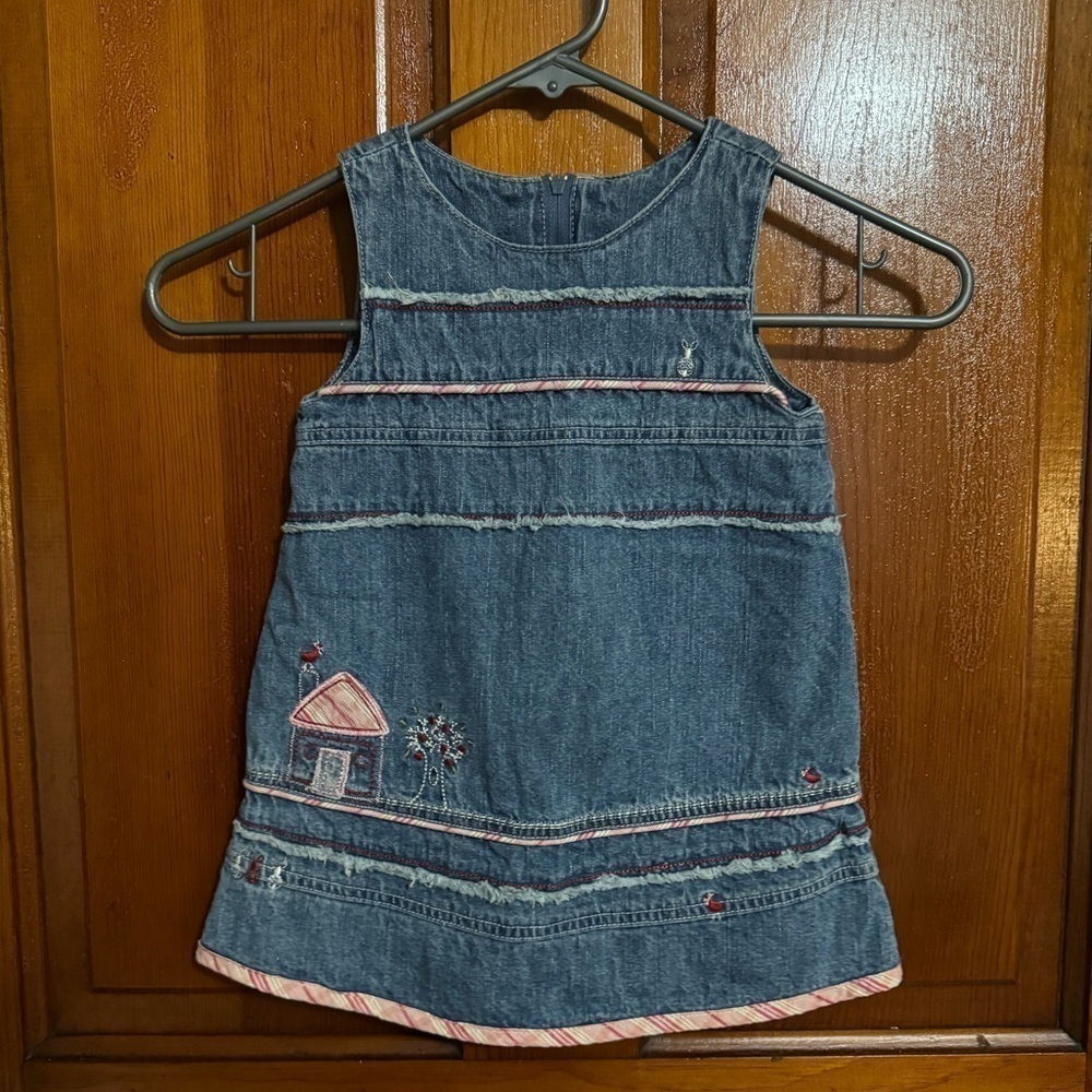 Vintage Denim Faded Glory Dress 24 Months